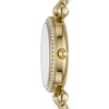 Thumbnail Image 2 of Ladies' Fossil Carlie Mini Crystal Accent Gold-Tone Watch with Mother-of-Pearl Dial (Model: ES4735)