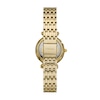 Thumbnail Image 2 of Ladies' Fossil Carlie Mini Crystal Accent Gold-Tone Watch with Mother-of-Pearl Dial (Model: ES4735)