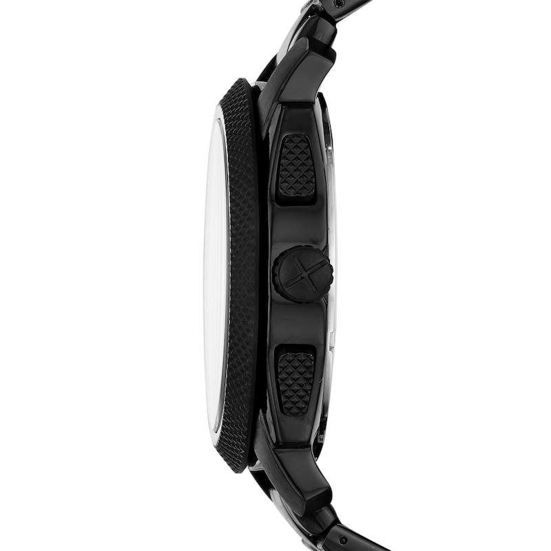 Main Image 2 of Men's Fossil Machine Black IP Chronograph Watch with Black Dial (Model: FS4552)