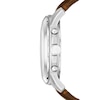 Thumbnail Image 2 of Men's Fossil Grant Chronograph Dark Brown Leather Strap Watch with White Dial (Model: FS4735IE)