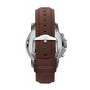 Thumbnail Image 3 of Men's Fossil Grant Chronograph Dark Brown Leather Strap Watch with Black Dial (Model: FS4813)