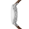 Thumbnail Image 2 of Men's Fossil Neutra Chronograph Brown Leather Strap Watch with White Dial (Model: FS5380)