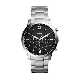 Men's Fossil Neutra Chronograph Watch with Black Dial (Model: FS5384)