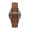 Thumbnail Image 3 of Men's Fossil Neutra Gunmetal Grey IP Chronograph Brown Leather Strap Watch with Gunmetal Grey Dial (Model: FS5512)