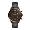 Thumbnail Image 1 of Men's Fossil Neutra Black IP Chronograph Watch with Brown Dial (Model: FS5525)