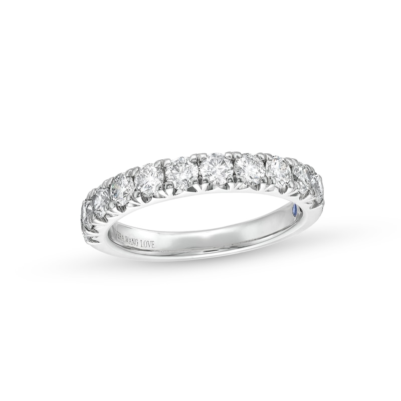 Vera Wang Love Collection 1 CT. T.W. Diamond Eleven Stone Anniversary Band in 14K White Gold (I/SI2)