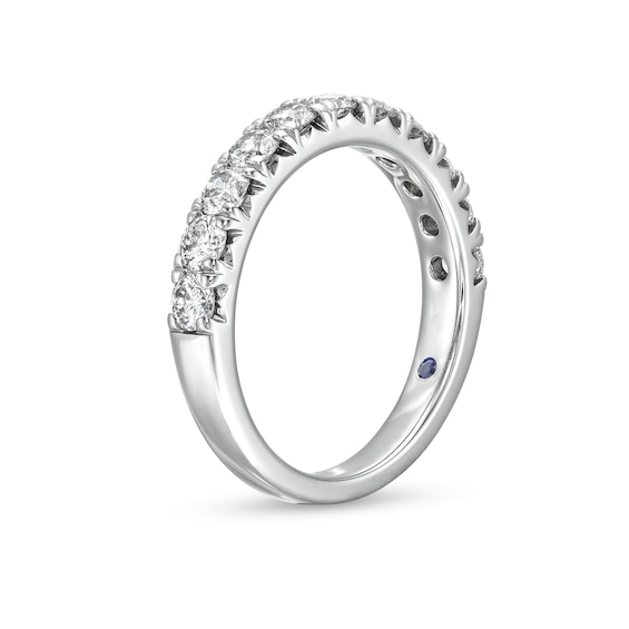 Vera Wang Love Collection 1 CT. T.w. Diamond Eleven Stone Anniversary Band in 14K White Gold (I/Si2)
