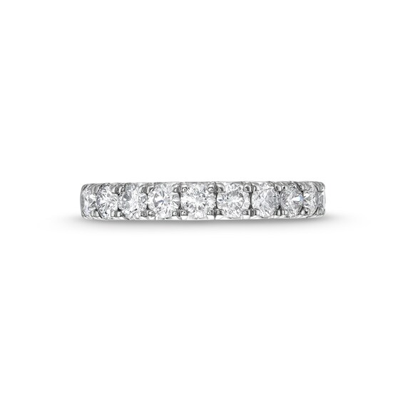 Vera Wang Love Collection 1 CT. T.w. Diamond Eleven Stone Anniversary Band in 14K White Gold (I/Si2)