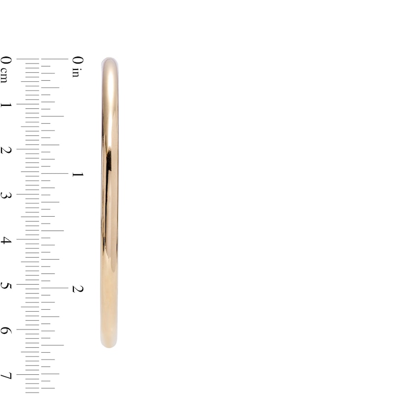 Main Image 3 of 60.0mm Tube Open Hoop Earrings in 14K Gold