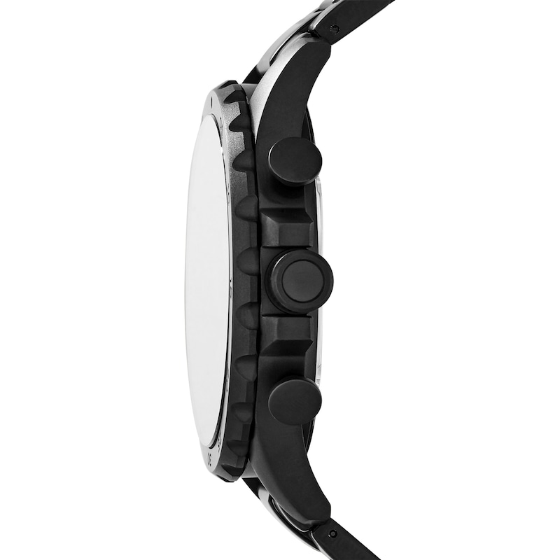 Main Image 2 of Men's Fossil Nate Black IP Chronograph Watch with Black Dial (Model: JR1401)