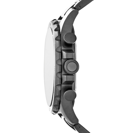 Men's Fossil Nate Gunmetal Grey IP Chronograph Watch with Gunmetal Grey Dial (Model: Jr1437)