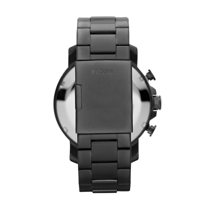 Main Image 3 of Men's Fossil Nate Gunmetal Grey IP Chronograph Watch with Gunmetal Grey Dial (Model: JR1437)