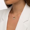 Thumbnail Image 2 of 1/20 CT. T.W. Diamond Heart with North Star Pendant in 10K Gold – 17"