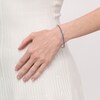 Thumbnail Image 2 of Blue Lab-Created Sapphire Bangle in Sterling Silver – 7.25"