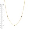 Thumbnail Image 4 of 1 CT. T.W. Black and White Diamond Station Necklace in 10K Gold