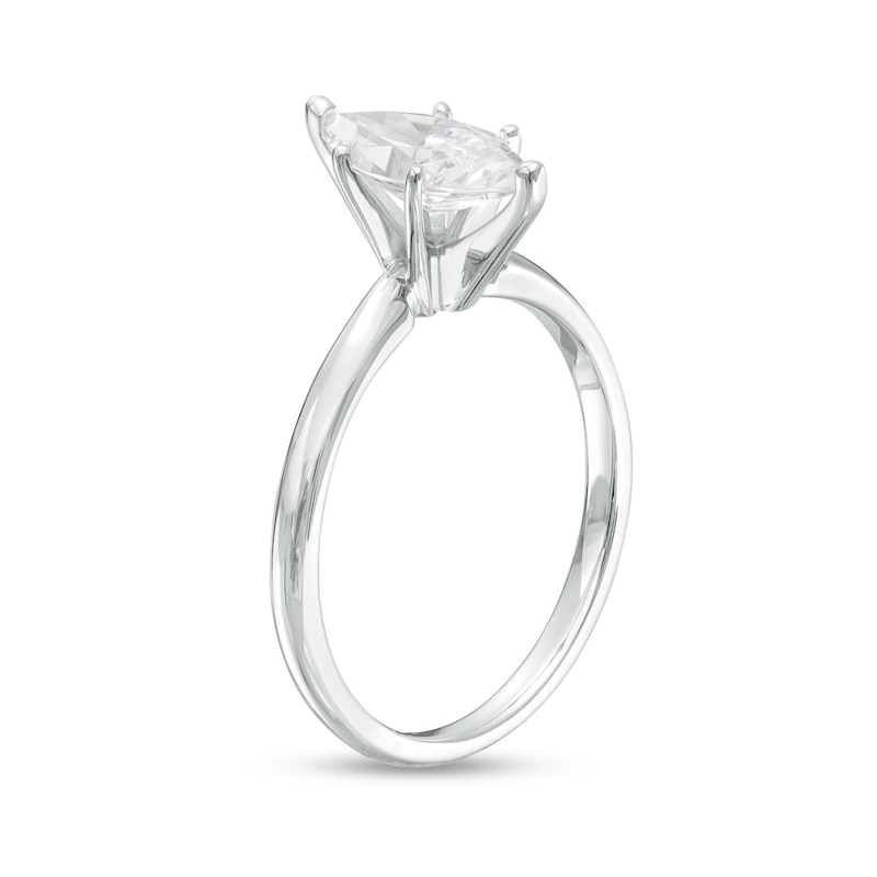 2.01 Carat Marquise Natural Diamond Engagement Ring 4.5 / White Gold