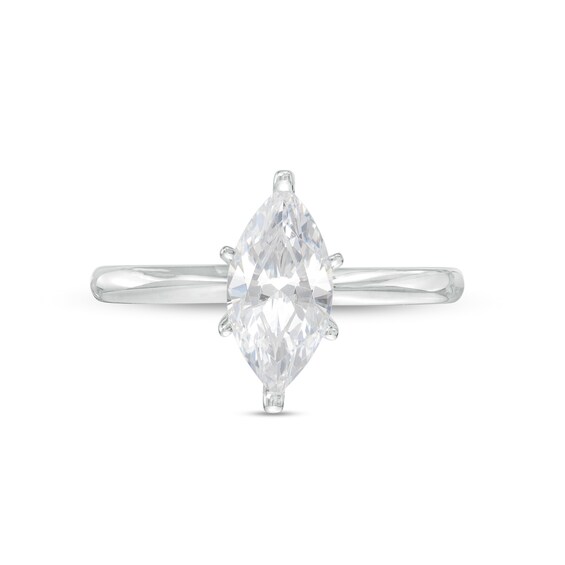 1-1/ CT. Certified Marquise Lab-Grown Diamond Solitaire Engagement Ring in 14K White Gold (F/Vs2