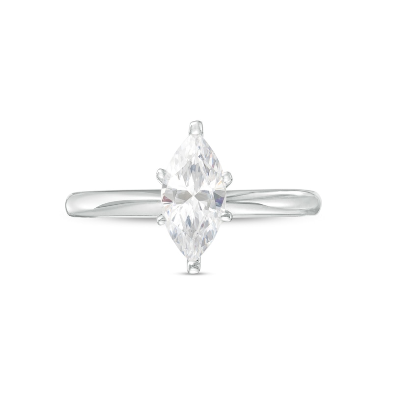 1 CT. Certified Marquise Lab-Created Diamond Solitaire Engagement Ring in 14K White Gold (F/VS2)