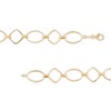 Thumbnail Image 3 of Outlined Square and Oval Alternating Link Necklace in 10K Gold