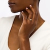 Thumbnail Image 2 of 1 CT. Certified Cushion-Cut Yellow Lab-Grown Diamond Solitaire Engagement Ring in 14K White Gold