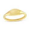 Thumbnail Image 1 of Oval Signet Ring in 10K Gold - Size 7