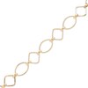 Thumbnail Image 1 of Outlined Square and Oval Alternating Link Bracelet in 10K Gold - 7.5"