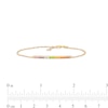 Thumbnail Image 3 of Multi-Gemstone Rainbow Bar Bracelet in 10K Gold – 7.75"