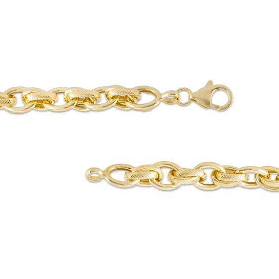 7.6mm Cable Chain Bracelet in 14K Gold - 7.5"