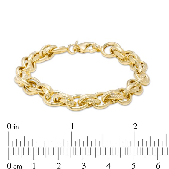 7.6mm Cable Chain Bracelet in 14K Gold - 7.5"