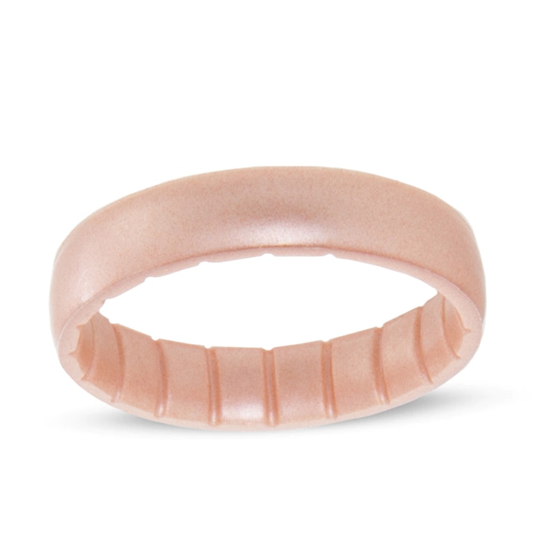Zales Enso Rings Elements Collection - 4.3mm Rose Gold Silicone Band