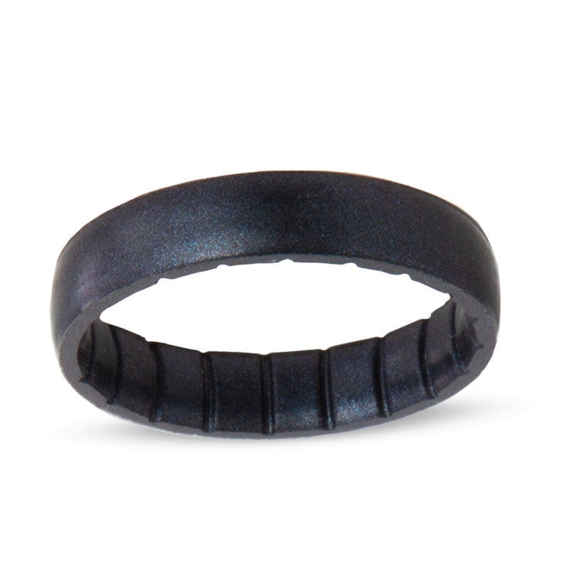 Enso Rings Elements Collection - 4.3mm Black Pearl Silicone Band