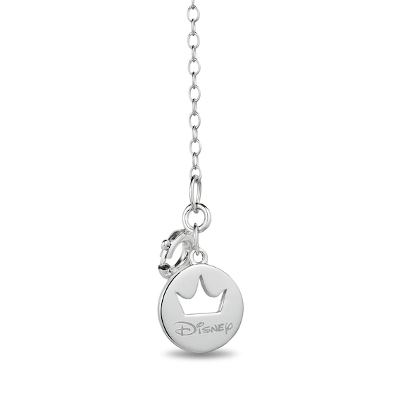 Enchanted Disney Belle 1/8 CT. T.w. Diamond Book Locket Pendant in Sterling Silver and 10K Rose Gold â 19"