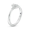 Thumbnail Image 3 of Cherished Promise Collection™ 1/5 CT. T.W. Pear-Shaped and Round Diamond Chevron Promise Ring in 10K White Gold