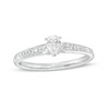 Thumbnail Image 1 of Cherished Promise Collection™ 1/4 CT. T.W. Pear-Shaped Diamond Promise Ring in 10K White Gold