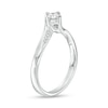 Thumbnail Image 3 of Cherished Promise Collection™ 1/5 CT. T.W. Diamond Bypass Promise Ring in 10K White Gold