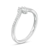 Thumbnail Image 3 of Cherished Promise Collection™ 1/6 CT. T.W. Marquise and Round Diamond Chevron Promise Ring in 10K White Gold