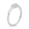 Thumbnail Image 3 of Cherished Promise Collection™ 1/6 CT. T.W. Marquise Diamond Frame Promise Ring in 10K White Gold