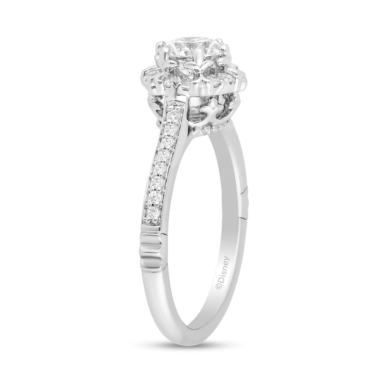 Main Image 2 of Enchanted Disney Majestic Princess 1 CT. T.W. Diamond Hexagon Frame Engagement Ring in 14K White Gold