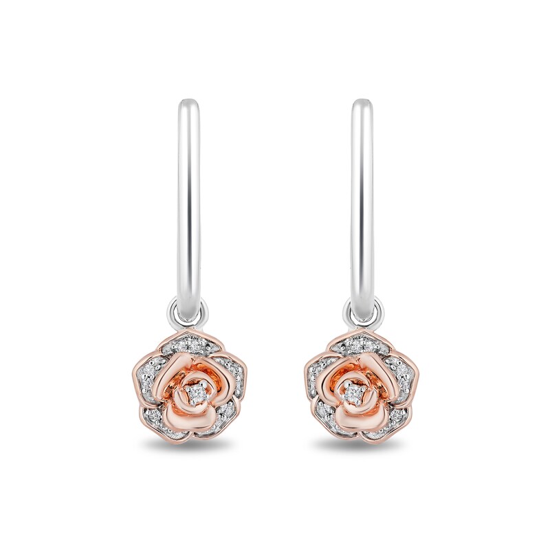 Flower 5 Petal Morganite Earring Studs With Posts Sterling Silver