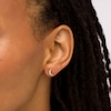 Thumbnail Image 2 of 1/10 CT. T.W. Diamond Star and Moon Stud Earrings in 10K Gold