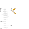Thumbnail Image 3 of 1/10 CT. T.W. Diamond Star and Moon Stud Earrings in 10K Gold