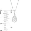 Thumbnail Image 4 of Pear-Shaped White Lab-Created Sapphire Pendant, Earrings and Ring Set in Sterling Silver