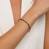 Thumbnail Image 2 of 1/10 CT. T.W. Diamond Five Stone Black Enamel Cuff in Sterling Silver