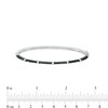 Thumbnail Image 3 of 1/10 CT. T.W. Diamond Five Stone Black Enamel Cuff in Sterling Silver