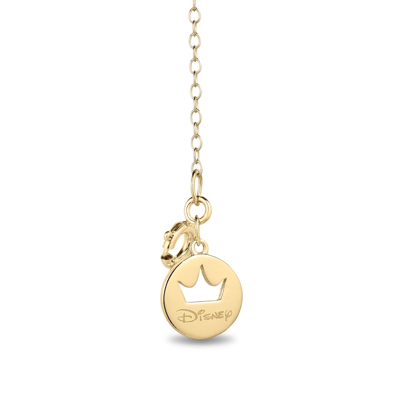 Main Image 2 of Collector's Edition Enchanted Disney Brave 10th Anniversary 1/10 CT. T.W. Diamond Celtic Arrow Necklace in 10K Gold