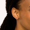 Thumbnail Image 2 of Multi-Gemstone Rainbow Huggie Hoop Earrings in 10K Gold