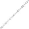 Thumbnail Image 1 of 1 CT. T.W. Diamond Alternating Line Bracelet in 10K White Gold
