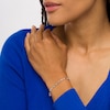 Thumbnail Image 2 of 1 CT. T.W. Diamond Alternating Line Bracelet in 10K White Gold
