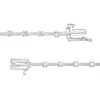 Thumbnail Image 2 of 1 CT. T.W. Diamond Alternating Line Bracelet in 10K White Gold