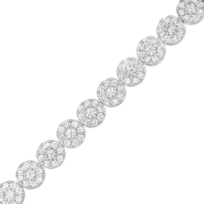Main Image 1 of 5 CT. T.W. Multi-Diamond Line Bracelet in 10K White Gold
